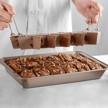 Bakform brownie med skiljeväggar