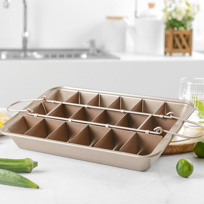 Bakform brownie med skiljeväggar