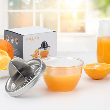 Manuell fruktjuicer i rostfritt stål