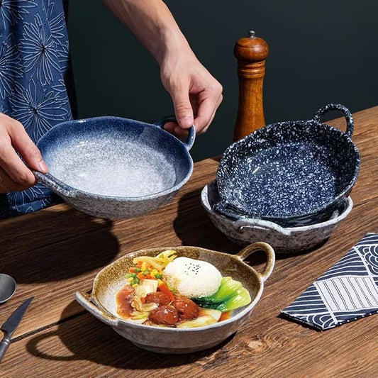 Stora djupa tallrikar