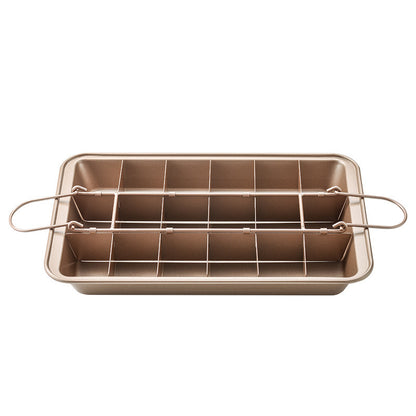Bakform brownie med skiljeväggar